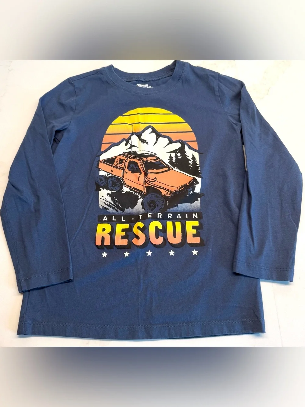 OshKosh Boys Size 7 Shirt Bundle 3pc Long Sleeve & Short Sleeve